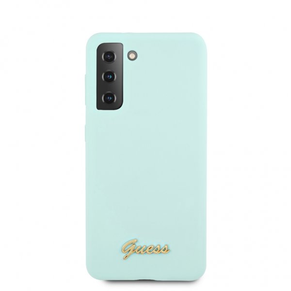 Guess Samsung Galaxy S21 Plus Kuori Metal Logo Vaaleansininen