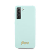 Guess Samsung Galaxy S21 Plus Kuori Metal Logo Vaaleansininen