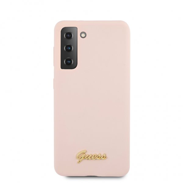 Guess Samsung Galaxy S21 Plus Kuori Metal Logo Ruusukulta