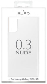 Puro Samsung Galaxy S21 Plus -kuoret, Nude läpinäkyvä