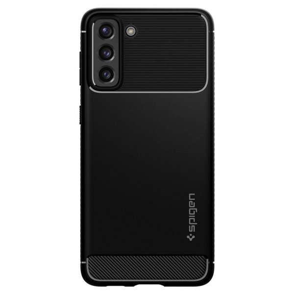 Spigen Samsung Galaxy S21 Plus -kuori, Rugged Armor, mattamusta