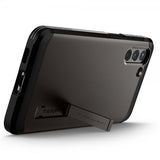 Spigen Samsung Galaxy S21 Plus -suojakuori Tough Armor Gunmetal