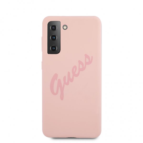 Guess Samsung Galaxy S21 Plus Kuori Vintage Logo Pinkki