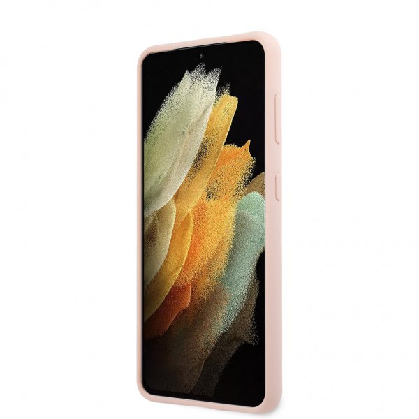 Guess Samsung Galaxy S21 Plus Kuori Vintage Logo Pinkki