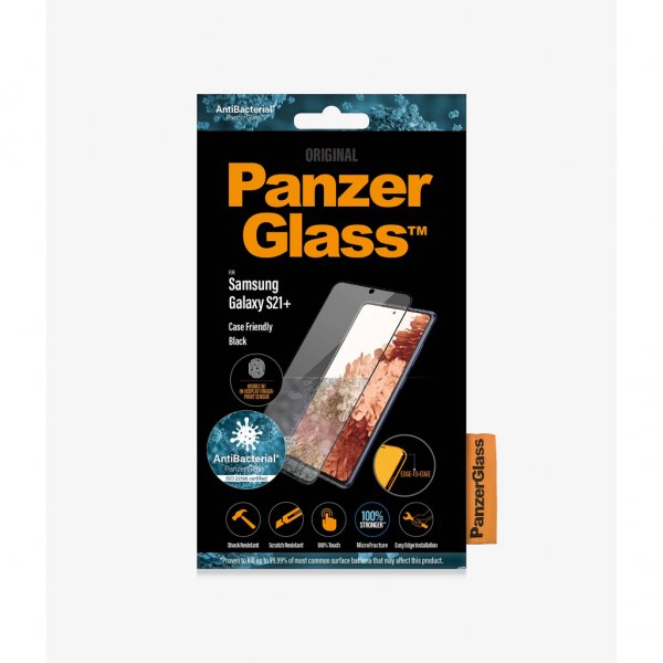 PanzerGlass Samsung Galaxy S21 Plus -näytönsuoja, Case Friendly, sormenjälki