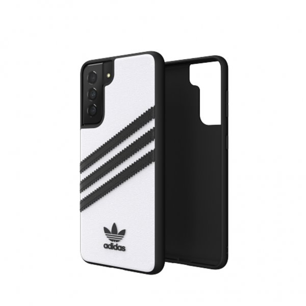 Adidas Samsung Galaxy S21 -suojakuori 3 Stripes Snap Case, valkoinen
