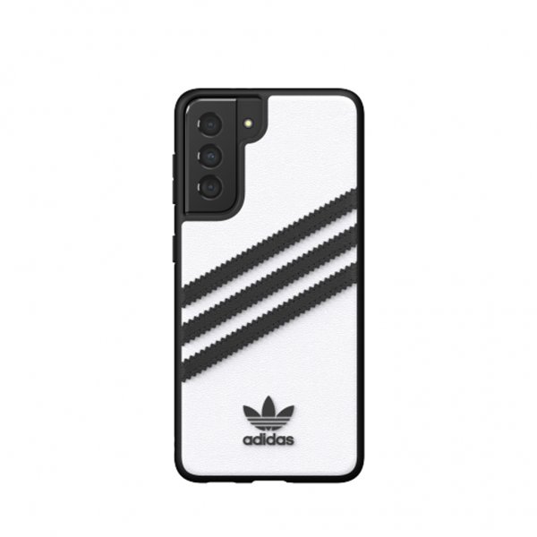 Adidas Samsung Galaxy S21 -suojakuori 3 Stripes Snap Case, valkoinen