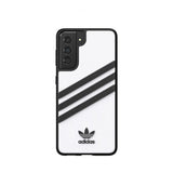 Adidas Samsung Galaxy S21 -suojakuori 3 Stripes Snap Case, valkoinen