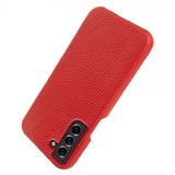 Samsung Galaxy S21 Kuori Aitoa Nahkaa MagSafe Punainen