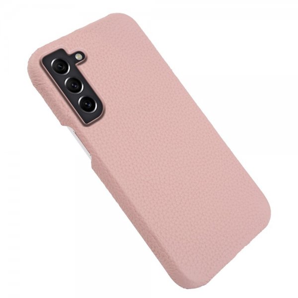 Samsung Galaxy S21 Kuori Aitoa Nahkaa MagSafe Pinkki