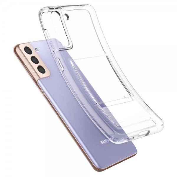 Spigen Samsung Galaxy S21 -suojakuori Crystal Slot läpinäkyvä