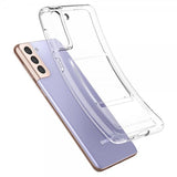 Spigen Samsung Galaxy S21 -suojakuori Crystal Slot läpinäkyvä