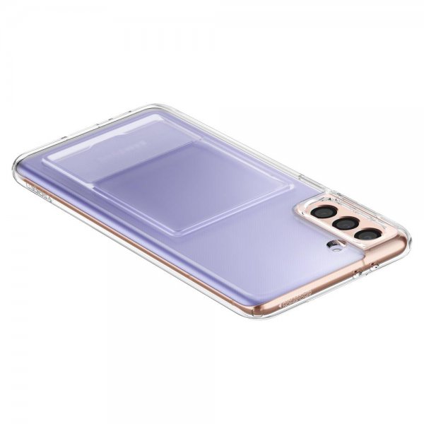 Spigen Samsung Galaxy S21 -suojakuori Crystal Slot läpinäkyvä