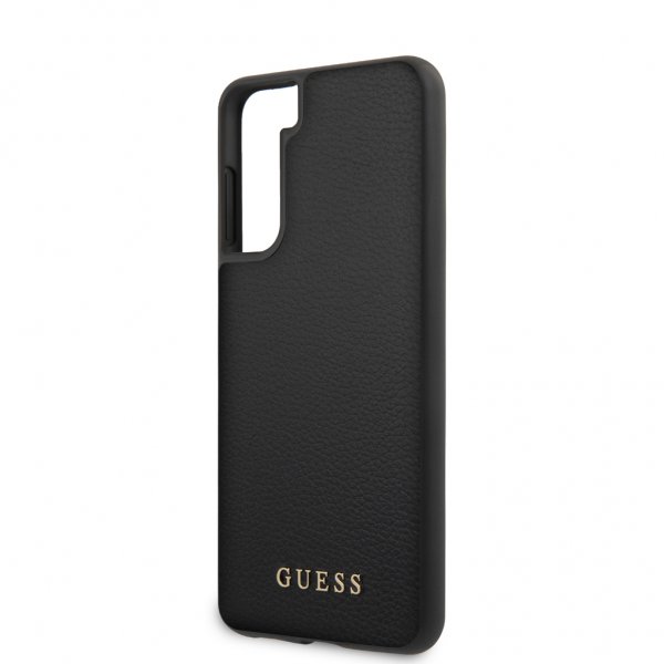 Guess Samsung Galaxy S21 Kuori Nahkarakenne Musta