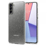 Spigen Samsung Galaxy S21 -suojakuori Liquid Crystal Glitter Crystal Quartz