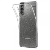 Spigen Samsung Galaxy S21 -suojakuori Liquid Crystal Glitter Crystal Quartz
