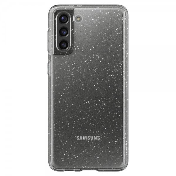 Spigen Samsung Galaxy S21 -suojakuori Liquid Crystal Glitter Crystal Quartz