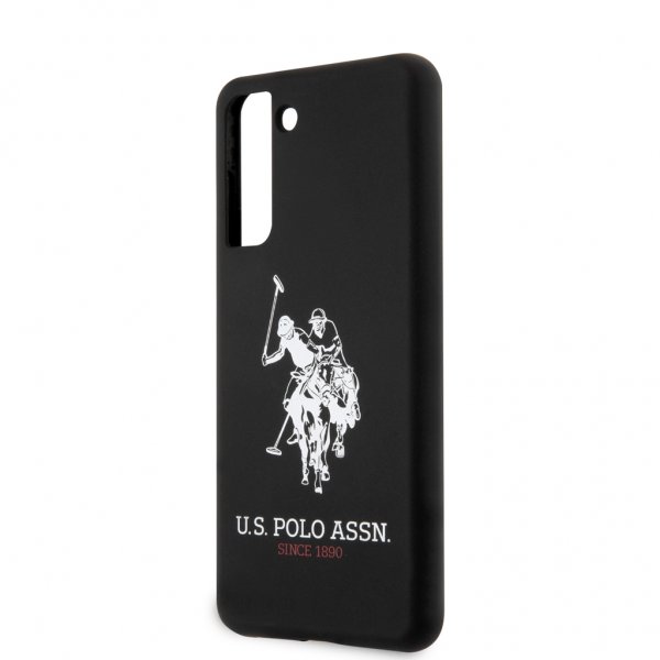 U.S. Polo Samsung Galaxy S21 -kuori, silikoni, logo, musta