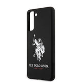U.S. Polo Samsung Galaxy S21 -kuori, silikoni, logo, musta