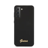 Guess Samsung Galaxy S21 Kuori Metallilogolla Musta