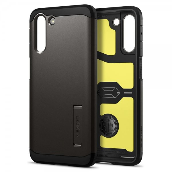 Spigen Samsung Galaxy S21 -suojakuori, Tough Armor, Gunmetal