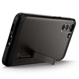 Spigen Samsung Galaxy S21 -suojakuori, Tough Armor, Gunmetal