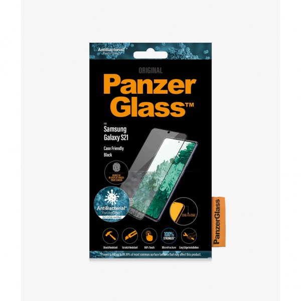 PanzerGlass Samsung Galaxy S21 Näytönsuoja Case Friendly Sormenjälki