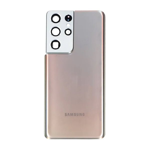 Samsung Galaxy SM-G998B S21 Ultra 5G Takakansi Alkuperäinen OEM Hopea
