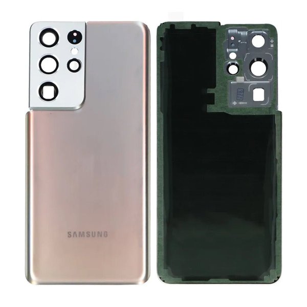Samsung Galaxy SM-G998B S21 Ultra 5G Takakansi Alkuperäinen OEM Hopea