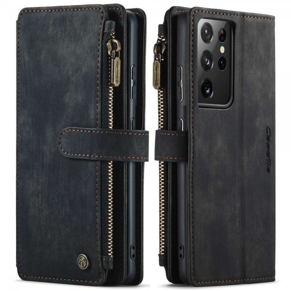 CaseMe Samsung Galaxy S21 Ultra Kotelo C30 Series Musta