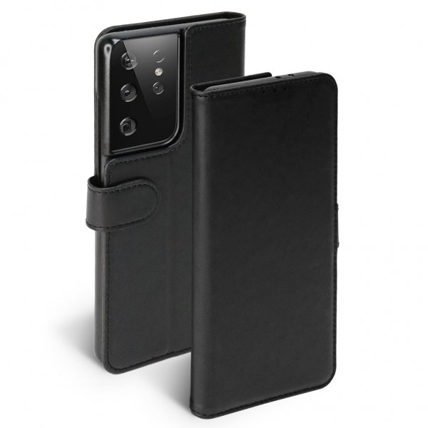 Krusell Samsung Galaxy S21 Ultra Kotelo PhoneWallet Musta