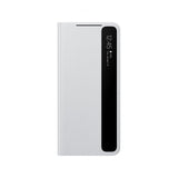 Samsung Original Galaxy S21 Ultra -kotelo Smart Clear View Cover vaaleanharmaa