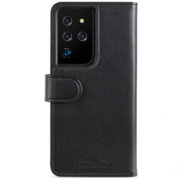 holdit Samsung Galaxy S21 Ultra Suojakotelo Lompakkokotelo Magnet Musta