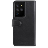 holdit Samsung Galaxy S21 Ultra Suojakotelo Lompakkokotelo Magnet Musta