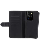 holdit Samsung Galaxy S21 Ultra Suojakotelo Lompakkokotelo Magnet Musta
