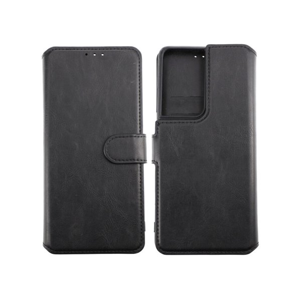 Rvelon Samsung Galaxy S21 Ultra -kotelo, magneettisesti irrotettava kuori, musta