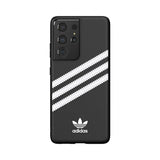 Adidas Samsung Galaxy S21 Ultra Kuori 3 Stripes Snap Case Musta