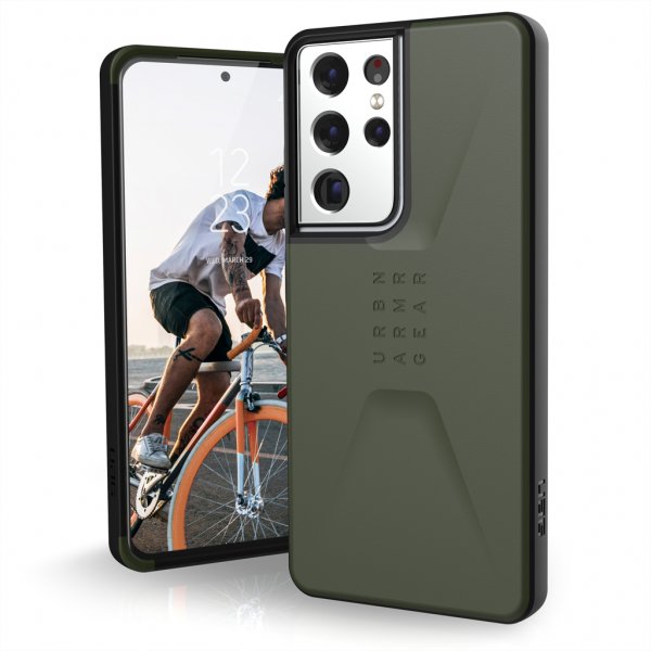 Urban Armor Gear (UAG) Samsung Galaxy S21 Ultra Kuori Civilian Olive