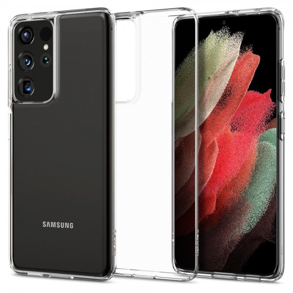 Spigen Samsung Galaxy S21 Ultra Kuori Liquid Crystal Crystal Clear