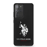 U.S. Polo Samsung Galaxy S21 Ultra -silikonisuojakuori logolla, musta
