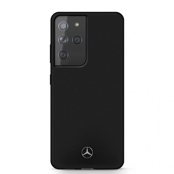 Mercedes Benz Samsung Galaxy S21 Ultra -kuori logolla, musta
