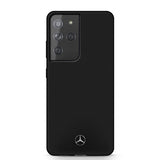 Mercedes Benz Samsung Galaxy S21 Ultra -kuori logolla, musta