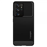 Spigen Samsung Galaxy S21 Ultra Kuori Rugged Armor Matte Black