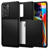Spigen Samsung Galaxy S21 Ultra Kuoret Slim Armor CS Musta