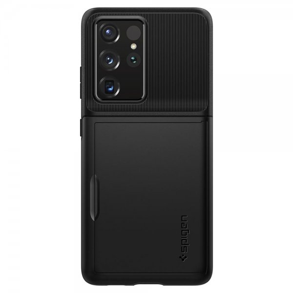 Spigen Samsung Galaxy S21 Ultra Kuoret Slim Armor CS Musta