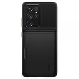 Spigen Samsung Galaxy S21 Ultra Kuoret Slim Armor CS Musta