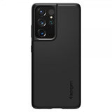 Spigen Samsung Galaxy S21 Ultra -kuori, Thin Fit, musta