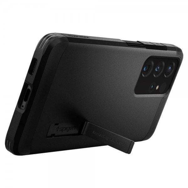 Spigen Samsung Galaxy S21 Ultra -suojakuori, Tough Armor, musta