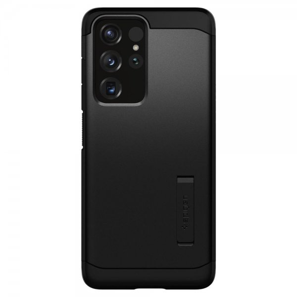 Spigen Samsung Galaxy S21 Ultra -suojakuori, Tough Armor, musta