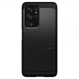 Spigen Samsung Galaxy S21 Ultra -suojakuori, Tough Armor, musta